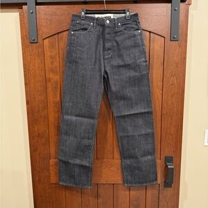 Men’s Jil Sander Rigid 100% Cotton Dark Wash Wide Leg Jeans